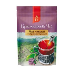Краснодарский чай чёрный листовой с чабрецом и душицей «Века» 90 гр