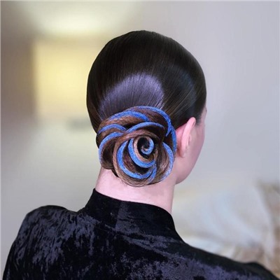 Декоративный гель для волос, лица и тела COLOR GEL Holly Professional, синий, 20 мл