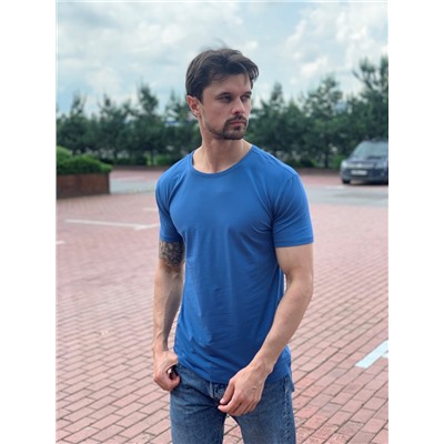 Мужская футболка М1 синяя