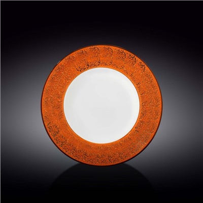 Тарелка глубокая Wilmax Splach, d=25.5 см, 350 мл, цвет оранжевый