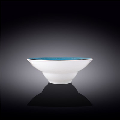 Тарелка глубокая Wilmax Spiral, d=22.5 см, 1.1 л, цвет голубой