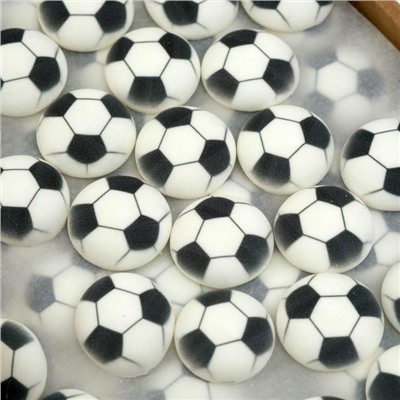 Сахарные фигурки футбольный мяч 27 мм, 275 шт.