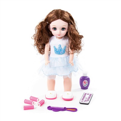 Кукла "Алиса" (37 см) в салоне красоты с аксессуарами (6 элементов) (в коробке)