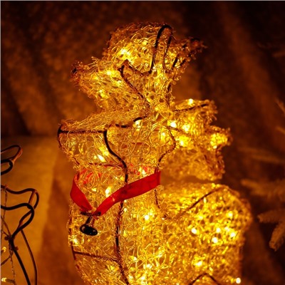Светодиодная фигура «Олень золотистый», 32 × 50 × 19 см, 10 Вт, 220 В