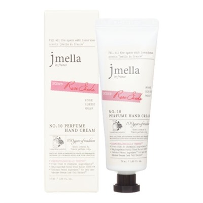 JMELLA IN FRANCE ROSE SUEDE PERFUME HAND CREAM Крем для рук "Роза, замша, мускус"