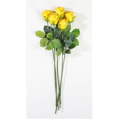 Роза с латексным покрытием желтая