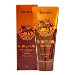 Крем для рук и тела с лошадиным жиром DEOPROCE HAND&BODY - HORSE OIL