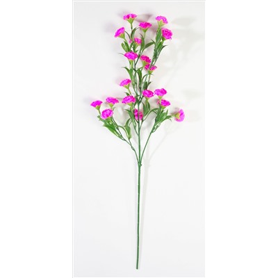 Ветка гвоздики 20 цветков розовая