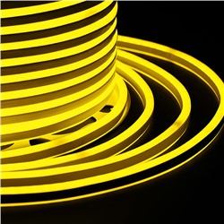 Гибкий неон Rexant 7 × 12 мм, 100 м, SMD2835, 120 LED/м, 220 В, свечение жёлтое