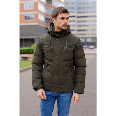Мужская зимняя куртка 92204-4 темно-зеленая