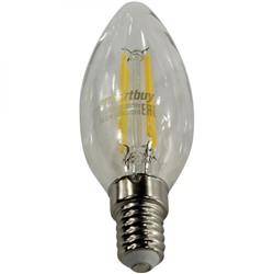 Лампа светодиодная Е14 7Вт 3000К FIL C37 (10/100) Smartbuy
