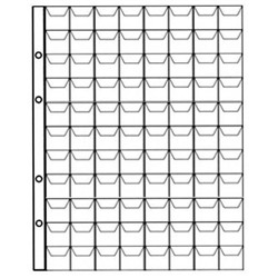 Лист для монет на 88 ячеек, формат OPTIMA (с клапанами)