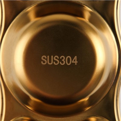 Подставка из нержавеющей стали для кухонных принадлежностей, 20×8,5×2,6, цвет золотой