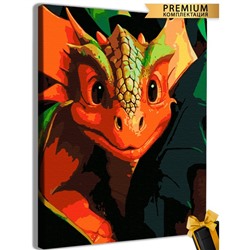 Картина по номерам «Любопытный дракон» 40 × 50 см