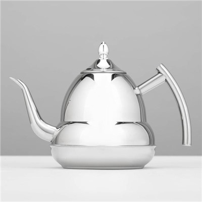 Чайник заварочный из нержавеющей стали «Закат», 1,6 л, цвет хромированный