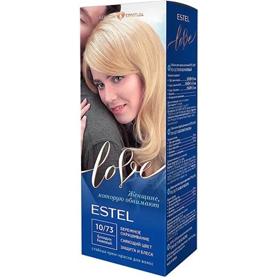 Estel LOVE Крем-краска для волос тон 10/73 блондин бежевый