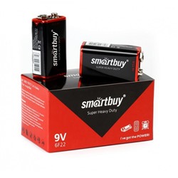 Крона солевая  9V упак 10 шт Smartbuy (1/1)