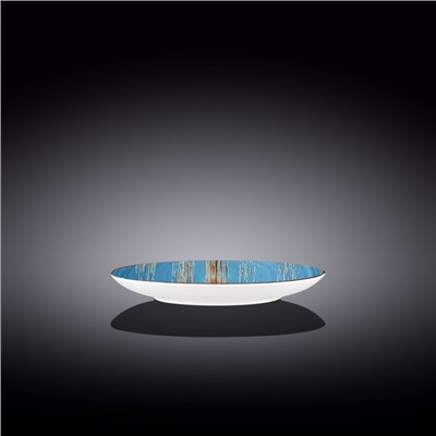 Тарелка круглая Wilmax Scratch, d=18 см, цвет голубой