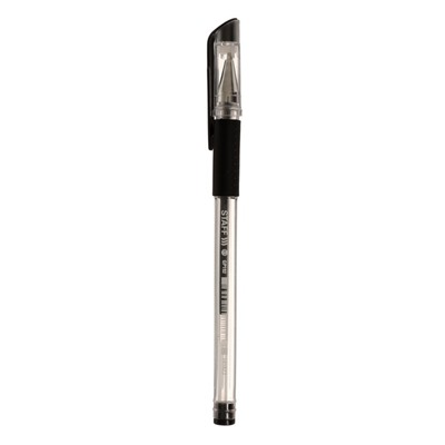 Ручка гелевая 0.5 мм STAFF, резиновый держатель, стержень чёрный
