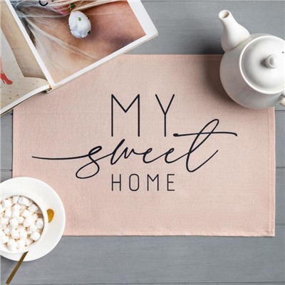 Салфетка на стол Доляна My sweet home, 30х45 см, полиэстер 100%