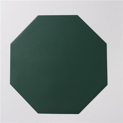 Салфетка сервировочная на стол «Тэм», 38×38 см, цвет зелёный