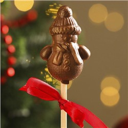 Шоколад фигурный "Снеговик на палочке", 25 г
