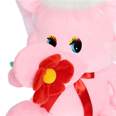 Мягкая игрушка «Слоник с цветком», 40 см, цвет МИКС