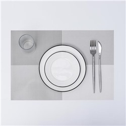 Салфетка сервировочная на стол «Настроение», 45×30 см, цвет серый