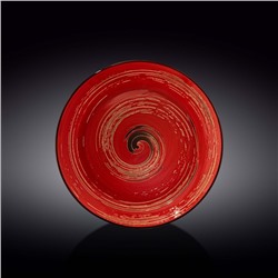 Тарелка глубокая Wilmax Spiral, d=25.5 см, 350 мл, цвет красный