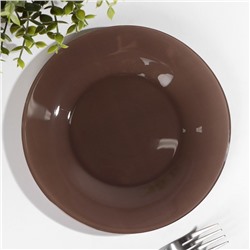 Тарелка «Браун Сити», d=19,5 см, цвет коричневый