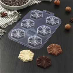 Форма для шоколада и конфет «Печеньки», цвет прозрачный