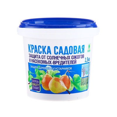 Краска акриловая садовая для деревьев 1,5 кг