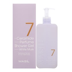 MASIL 7 CERAMIDE PERFUME SHOWER GEL WHITE MUSK Парфюмированный гель для душа с керамидами с ароматом белого мускуса 500мл