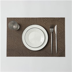 Салфетка сервировочная на стол «Узелок», 45×30 см, цвет коричневый
