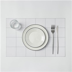 Салфетка сервировочная на стол «Классик», 45×30 см, цвет белый