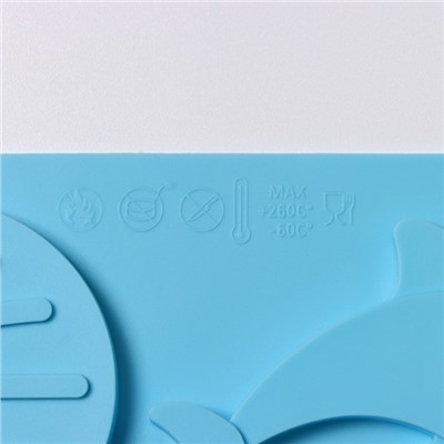 Форма силиконовая для выпечки Доляна «Морская история», 13 ячеек, 23×16×0,5 см, цвет голубой