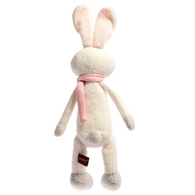 Мягкая игрушка «Зайка в шарфике» цвет белый, 33 см