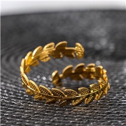 Кольцо для салфетки «Лоза», 4,5×2,5 см, цвет золотой