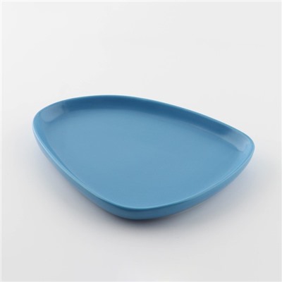 Тарелка нестандартной формы «Синяя», 20 х 15 см
