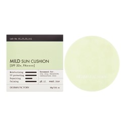 DERMA FACTORY Inorganic Mild Sun Cusion Увлажняющий солнцезащитный кушон с охлаждающим эффектом 28мл