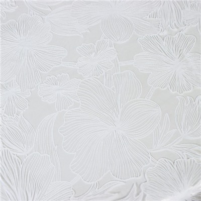 Скатерть «Гибискус», 132×180 см, цвет белый