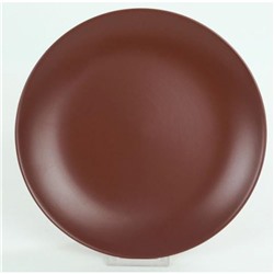 Тарелка керамическая обеденная 27 см коричневый Alfa Keramika Мфк (6/12)