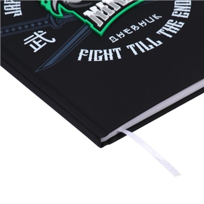 Дневник универсальный 1-11 класса Ninja Warrior, твёрдая обложка, искусственная кожа, шелкография, ляссе, блок 80 г/м2
