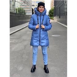 Женская зимняя куртка 21-92 (025) голубая