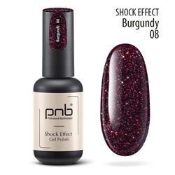 Гель-лак PNB «Shock Effect» 08 Burgundy 8 мл