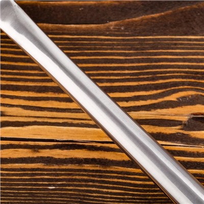 Шумовка для казана узбекская 47см, диаметр 12см, светлая деревянная ручка