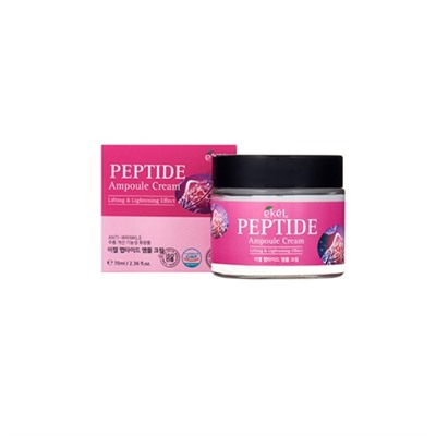 EKEL Peptide Ampule Cream Ампульный крем для лица с пептидами