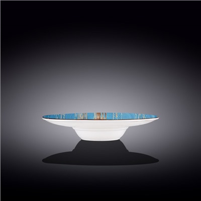 Тарелка глубокая Wilmax Scratch, d=24 см, 200 мл, цвет голубой