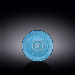 Блюдце Wilmax Spiral, d=14 см, цвет голубой