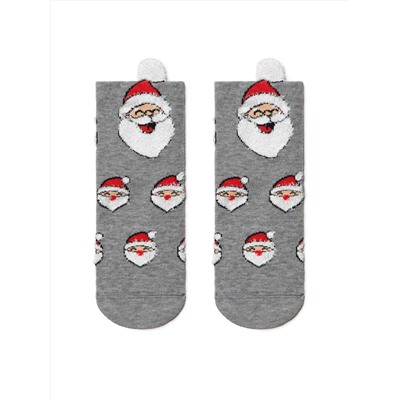 Носки детские Conte-Kids Новогодние носки &quot;Санта-Клаус&quot; с пушистой нитью и пикотом